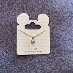 Disney birthstone necklace